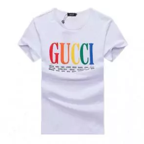 gucci hommes unisex gucci polo t-shirt rainbow gg white